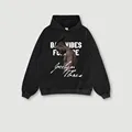 OEM High Street Wears Hip Hop Hoodie Vintage Wash DTG Εκτύπωση Προσαρμοσμένο Plus Plus Size Hooded Jumper Sweatshirt Men&#39;s Hoodie1