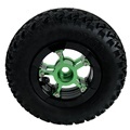 Green Spokes Ball Bearing Mountainboard with Pneumatic Tires1