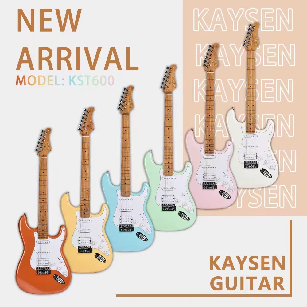 KST600 สีชมพูกีตาร์ไฟฟ้า Kaysen