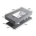 High-Quality OEM Wall-Mounted Smart Mirror Cabinet with Rock Panel for Modern Grey Bathroom - 23 Inch1