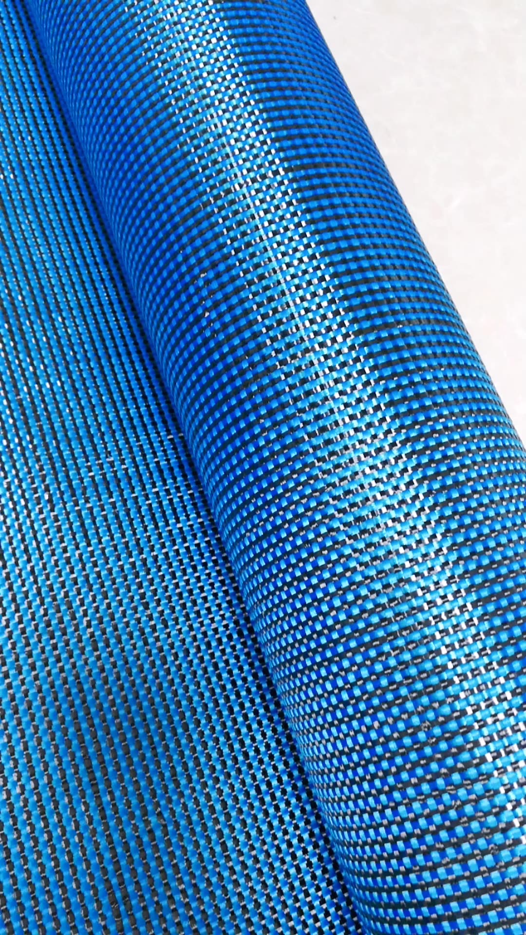 Table de table de fabrication d&#39;usine Utilisation du tissu ordinaire 3k Blue Carbon Aramid Hybrid Fabric1