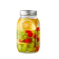 16oz High Quality Wholesale Sealed Glass Tank Transparent Kitchen Food Storage Tank Mason Bottle1