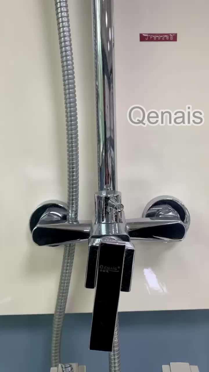 Nouveau système de douche exposée ronde