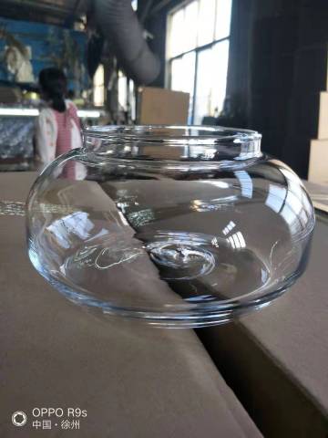 New Glass Vase Bowl for Water Plants and Fish New Home Decoration Glassware by Machine Blown
