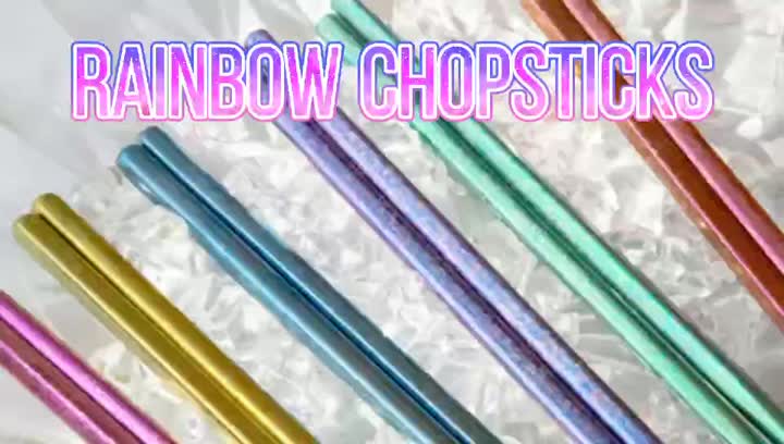 Colourful chopsticks