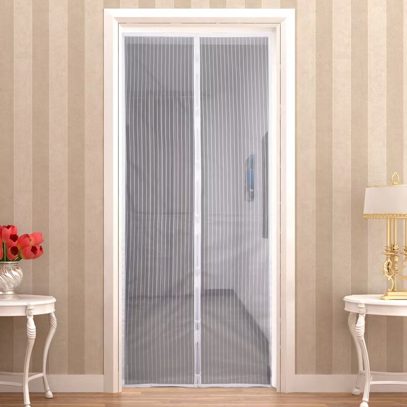 Porta de malha de faixa branca