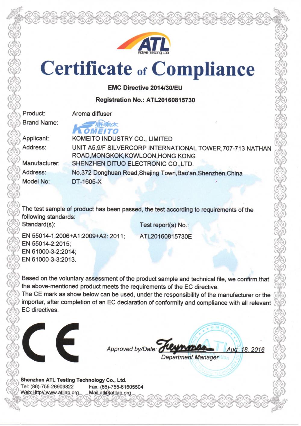 Certificate of Compliance