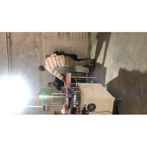 Turkish customers use a lighter full-automatic head and casing welding machine