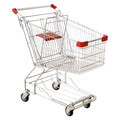 Wholesale Lightweight Shopping Trolley: Customized Steel Metal Cart with 4 Wheels for Shops1