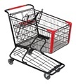 180L American Style Supermarket Cart - 25 Inch Wide Shopping Carts For Sale1