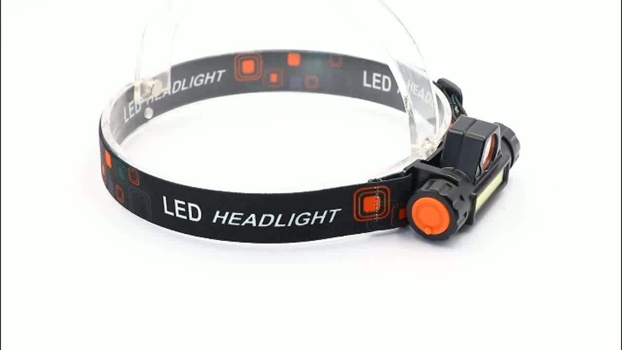 Running Camping 120 Degrees LED  Headlight Brightness 1000 Lumen Multifunction USB Rechargeable Led COB Headlamp1