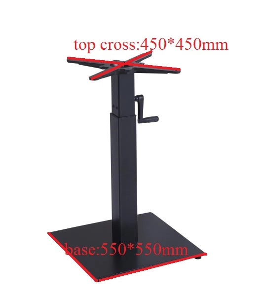 450x450mmX(720-1080MM)  Hand-crank table base adjustable table base use for dining table