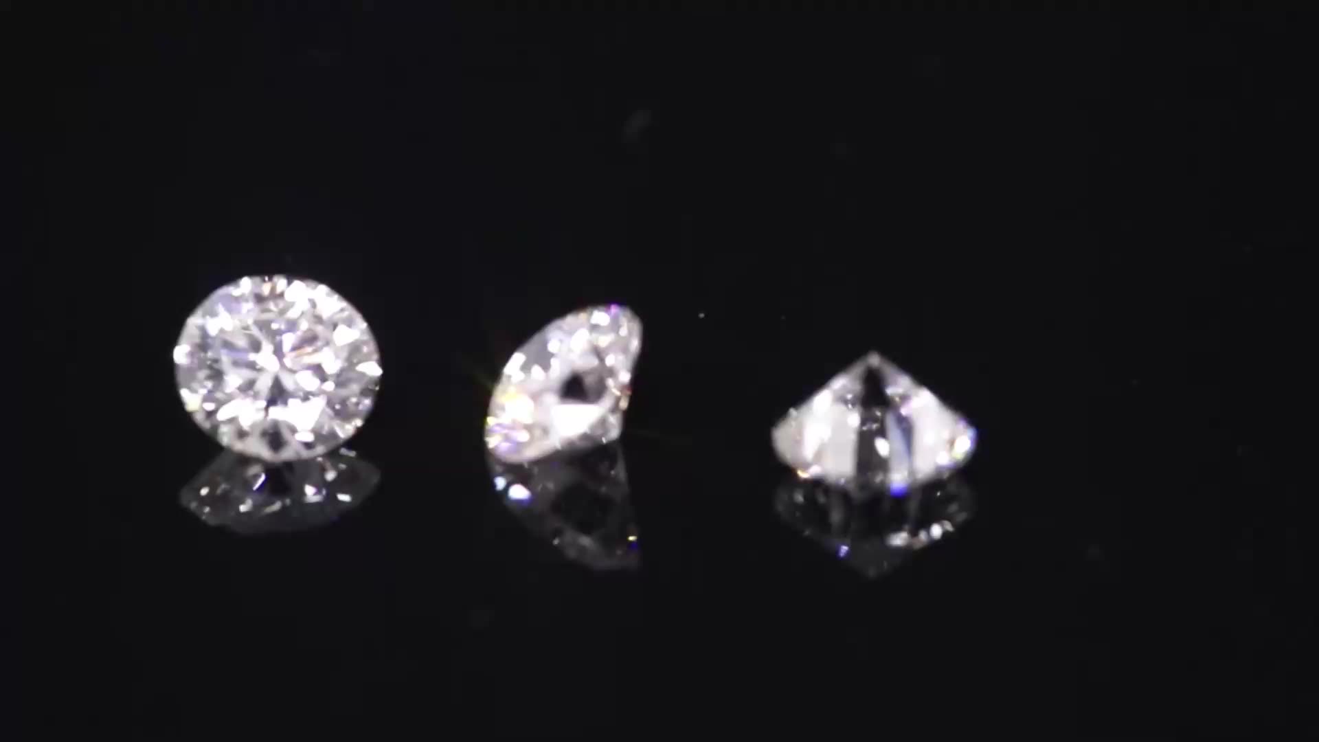 Preço de atacado de fábrica real HPHT CVD Diamond 0.3-3.99 Laboratório de diamante de diamante cultivado de quilate