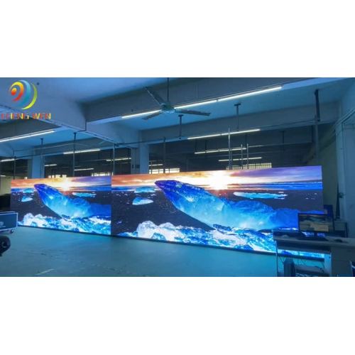 Layar LED tetap pixel halus ramping dalam ruangan