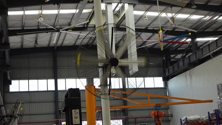 Super large wall type energy-saving fan