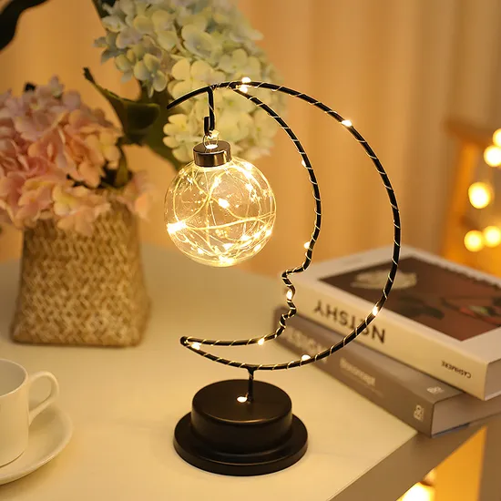 Esfera leve de lua led mágica para decoração de casa aconchegante1