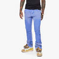 Custom Street Wear Decoration Blue Washed Denim Jeans Men Skiny Fit Jeans Homme unisex1