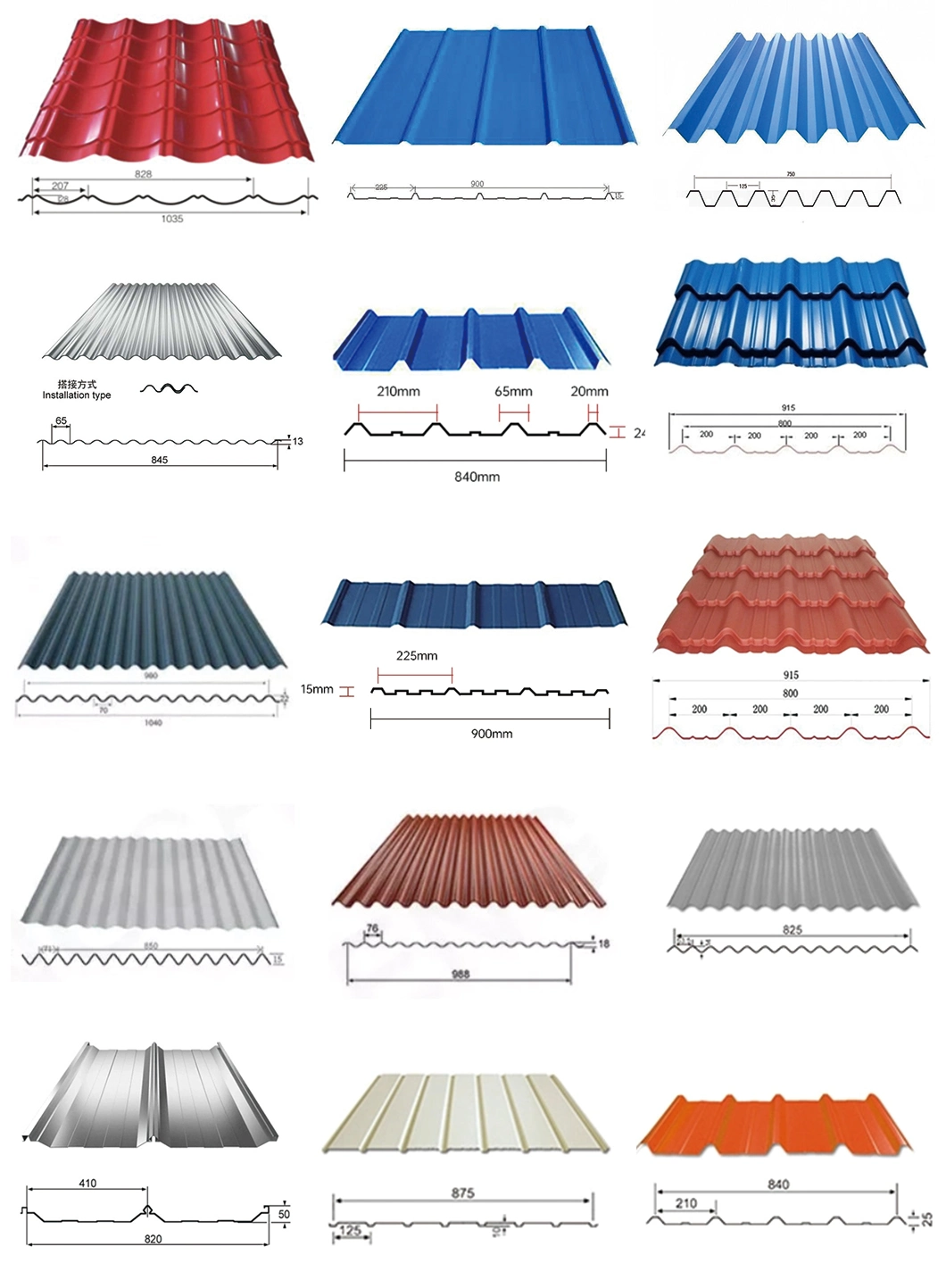 DX51D/G550/SGCH/ASTM/Z185 Folha de revestimento de zinco quente galvanizada/folha de aço corrugado para folha de cobertura/bobinas