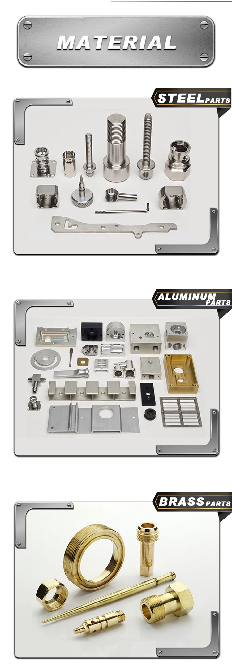 Customized precision 5 Axis CNC milling service machining metal block machined anodized aluminum parts