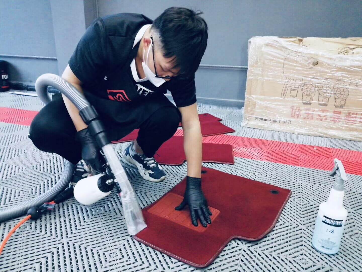 suction cleaning gun clean carpet