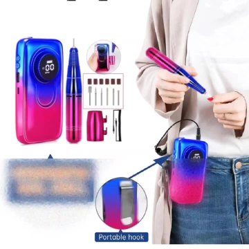 2023 New arrivals 35000 rpm Rechargeable cordless Drill Nail Bits manicure machine portable of Yumely1