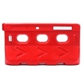 Factory Price Portable Red Plastic Barrier Traffic Barricade1