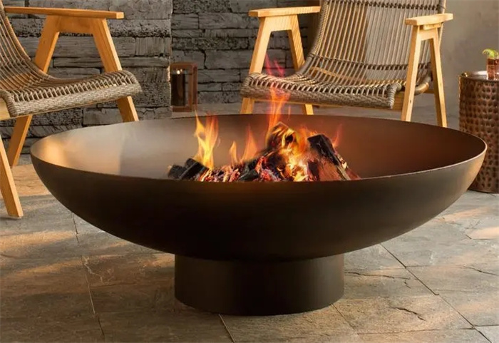 rustic fire pit