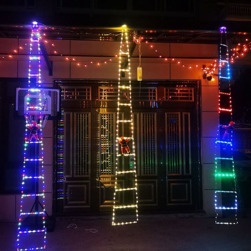 Neu gestartete Solar -Weihnachts -Leiter -Licht -Solar -Outdoor -Leuchten im Außenbereich