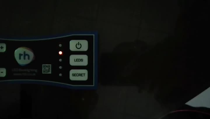 Backlight membrane switch at night