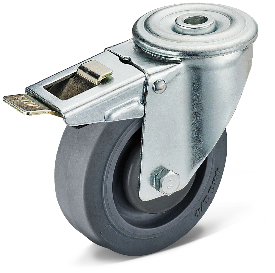 Extra heavy duty twin wheel casters with lock