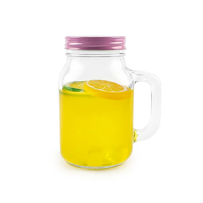 Jar de vidro MJ-8 620ml com alça