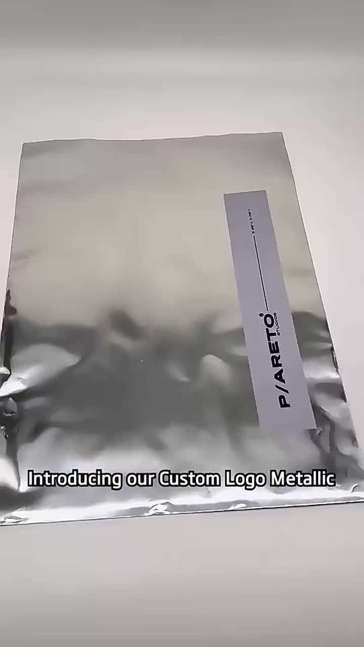 Kantung pengiriman aluminium foil perak water -foil dengan