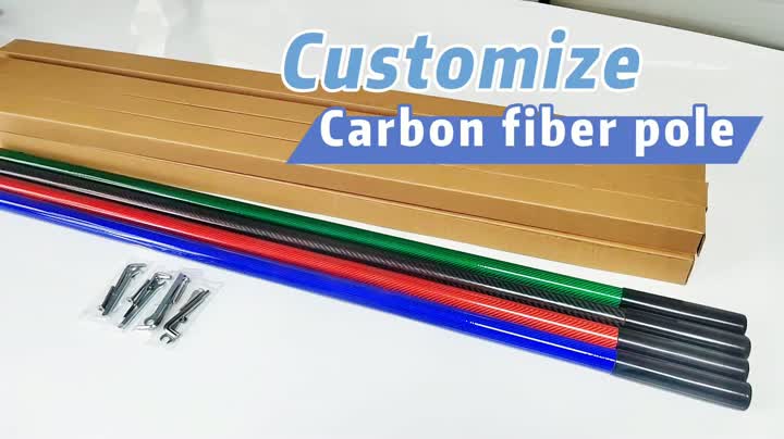 Customisierte Kohlefaserpol