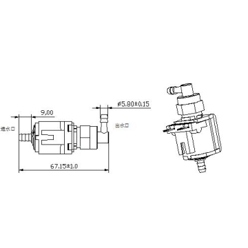 The difference between mini solenoid water pump and mini solenoid air pump