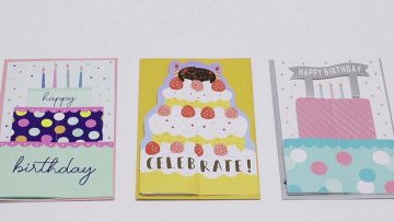 Custom Printing Funny Handmade Birthday Cake Luxury 3D Pop Up Happy Birthday Greeting Cards with Envelopes1