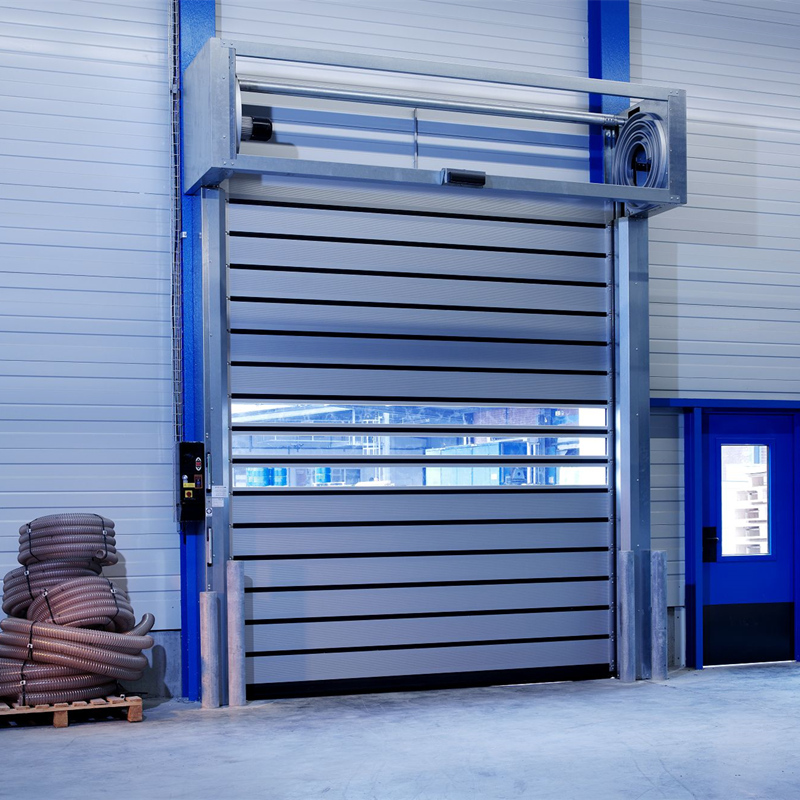 Aluminum spiral high speed doors