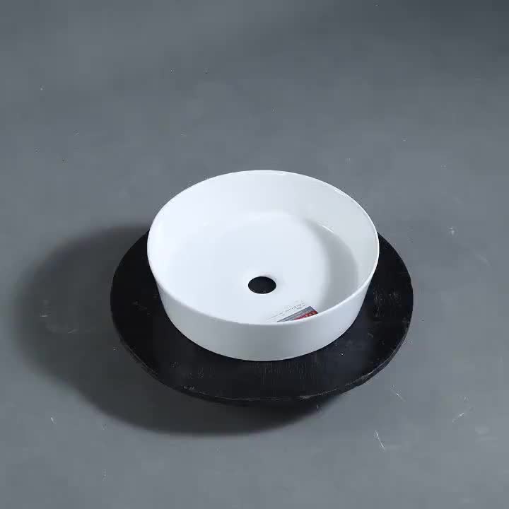 ceramic art basin sink round design 7842
