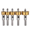 HSS Titanium Coated Hole Saw Drill Bit 12-100mm for Thin Stainless Steel1