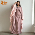 لباس مجلسی شیک زنانه آستین توری خاورمیانه ای ابایا دبی لوکس