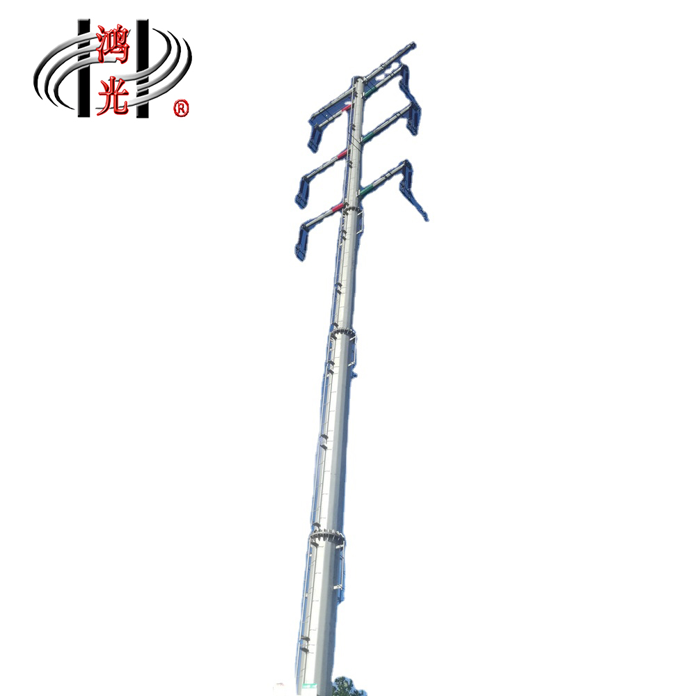 40FT,80Ft steel electric poles