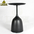 Black Metal Iron Bedside Table for Tea and Coffee1