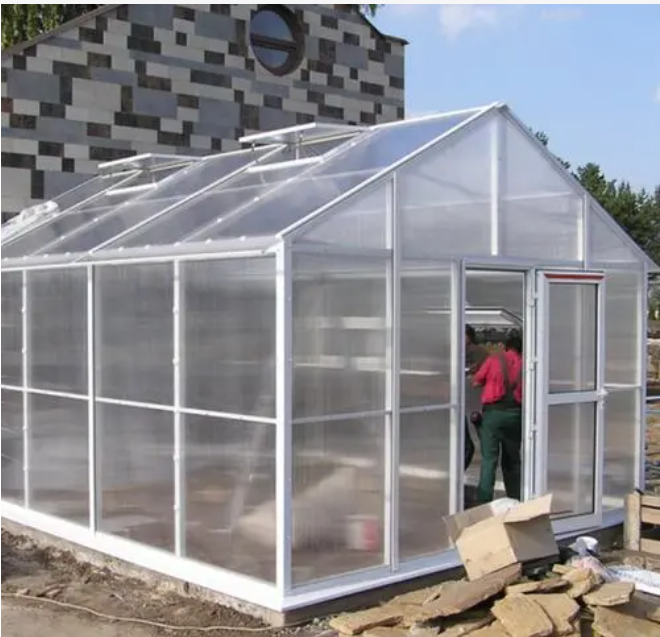 Transparent PC daylighting shed