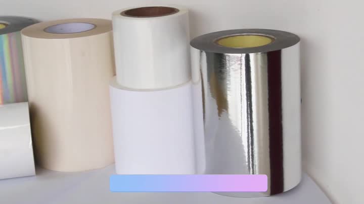 Glänzende weiße Bopp Jumbo Roll -Etikett -Rohstoffe