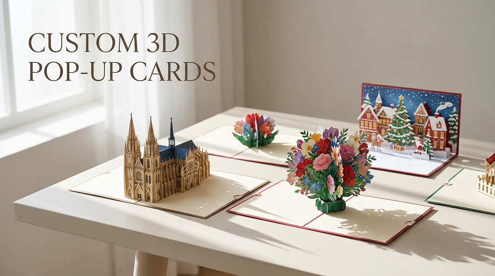 Come personalizzare i biglietti d'auguri pop-up 3D: dall'idea creativa al prodotto finito