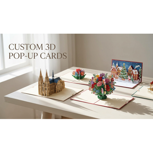 Come personalizzare i biglietti d'auguri pop-up 3D: dall'idea creativa al prodotto finito