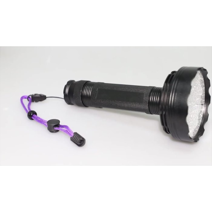 New Arrival Aluminum 390 395nm UV 128 LEDS Flashlight Brightest Handheld Blacklight Torch For Scorpion Finder1