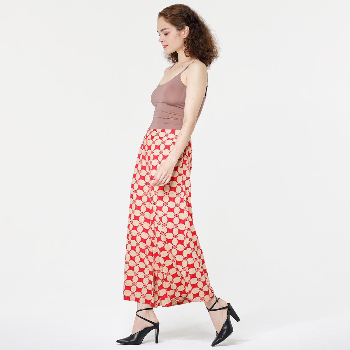 Embroidery Women's wide-leg pants Embroidery Women's wide-leg pants