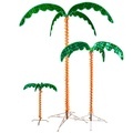 7ft Height Deluxe Tropical LED Rope Lighted Christmas Palm Tree - DC30v1