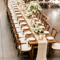 Móveis comerciais de alta qualidade Forma do retângulo Nature Wood Wood Outdoor Wedding Wodberfing Hotel Banquet Table1