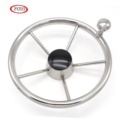 FOYO 11\" Stainless Steel Sport Steering Wheel for Marine Yachts and Boats1